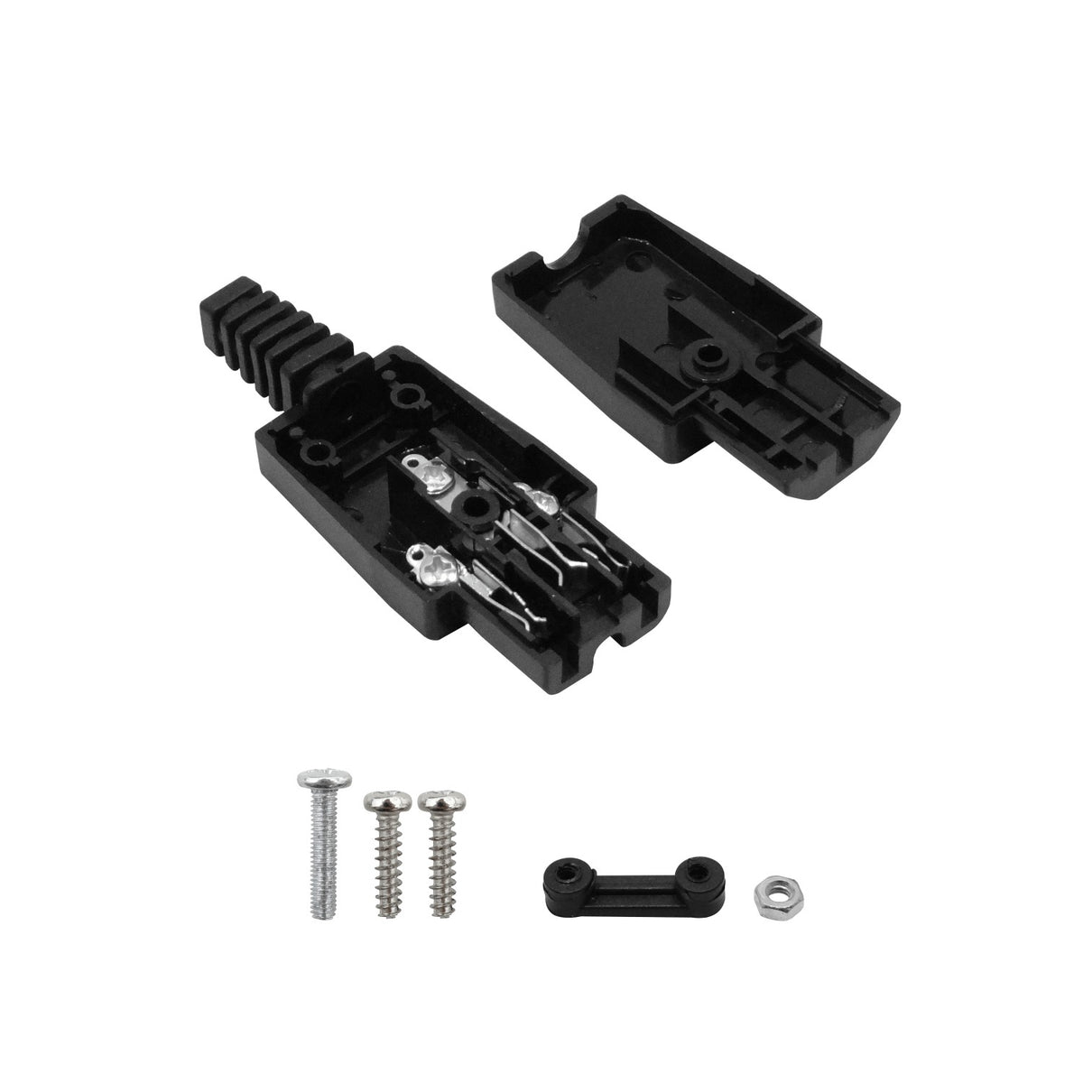 C15-HV Conector Hembra Volante C15 para Computación 10A Color Negro