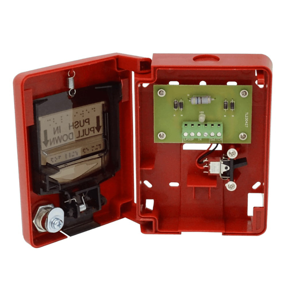 DSW-P HAGROY Pulsador-NA Manual doble accin Roja Incendio Fuego Fire HG-EMM