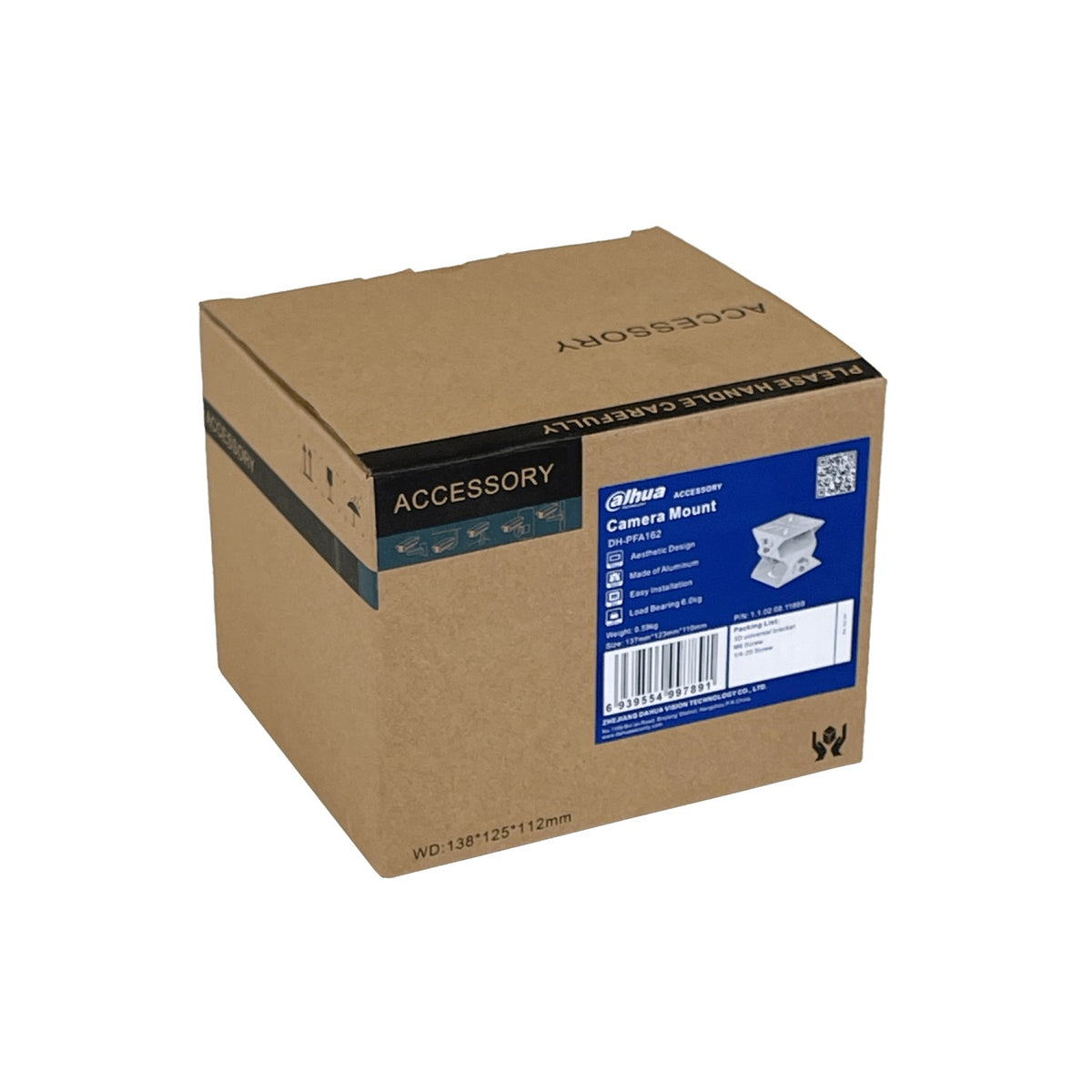 FPCWM-11 DAHUA Base Cámara Para Reconocimiento Matrículas LPR ANPR Aluminio Blanco DH-PFA162 PFA162