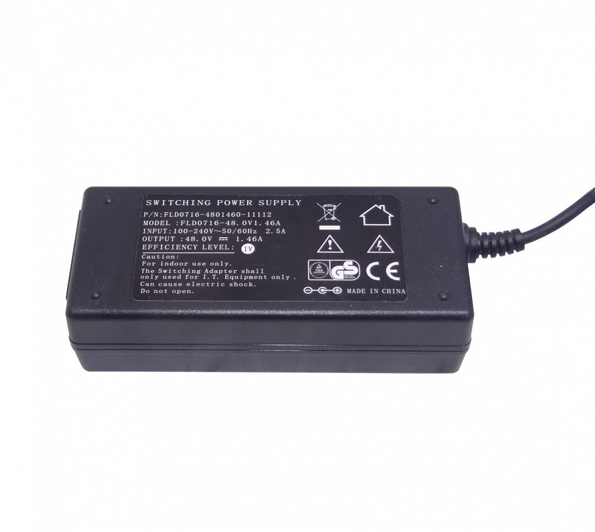48POW MIKROTIK 48V 70W 1,46A Conector-5,5x2,1mm Fuente Alimentación req-Cable-Poder-C13