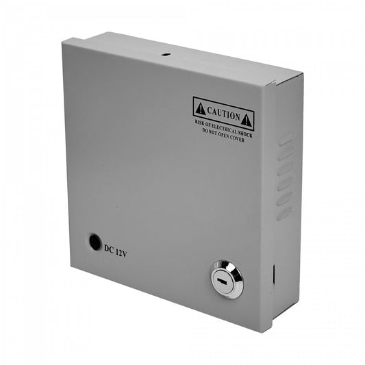 F12-5T 60W 12VDC 5A 4-Salida Gabinete-llave Piloto 100-240VAC Fuente Poder