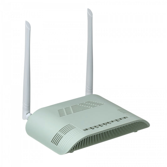 WK-3802W WOLCK ONU XPON inalámbrica N300 2.4GHz 1 puerto Gigabit 1 puerto Fast Ethernet 1 PON SC/PC monomodo incluye adaptador 12V