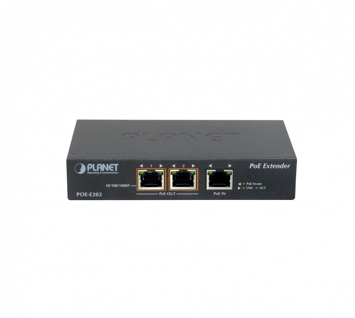 POE-E202 PLANET POE+at 1ent-2sal Switch no-Gestionable 3-1000 req-PoE 48-57V 36W
