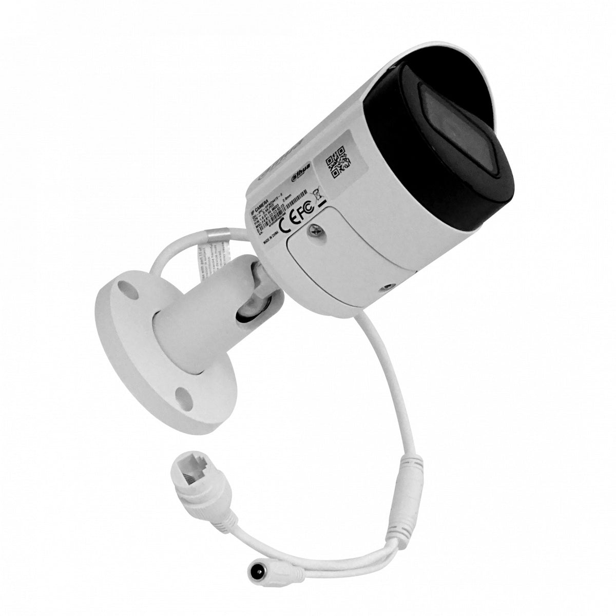 CAMI-BALA4 DAHUA Cámara IP tipo bala de la serie WizSense, resolución 4 megapíxeles, lente fijo de 2,8 mm, protección IP67, alimentación PoE, alcance infrarrojo de 30 metros, modelo HFW2441S.