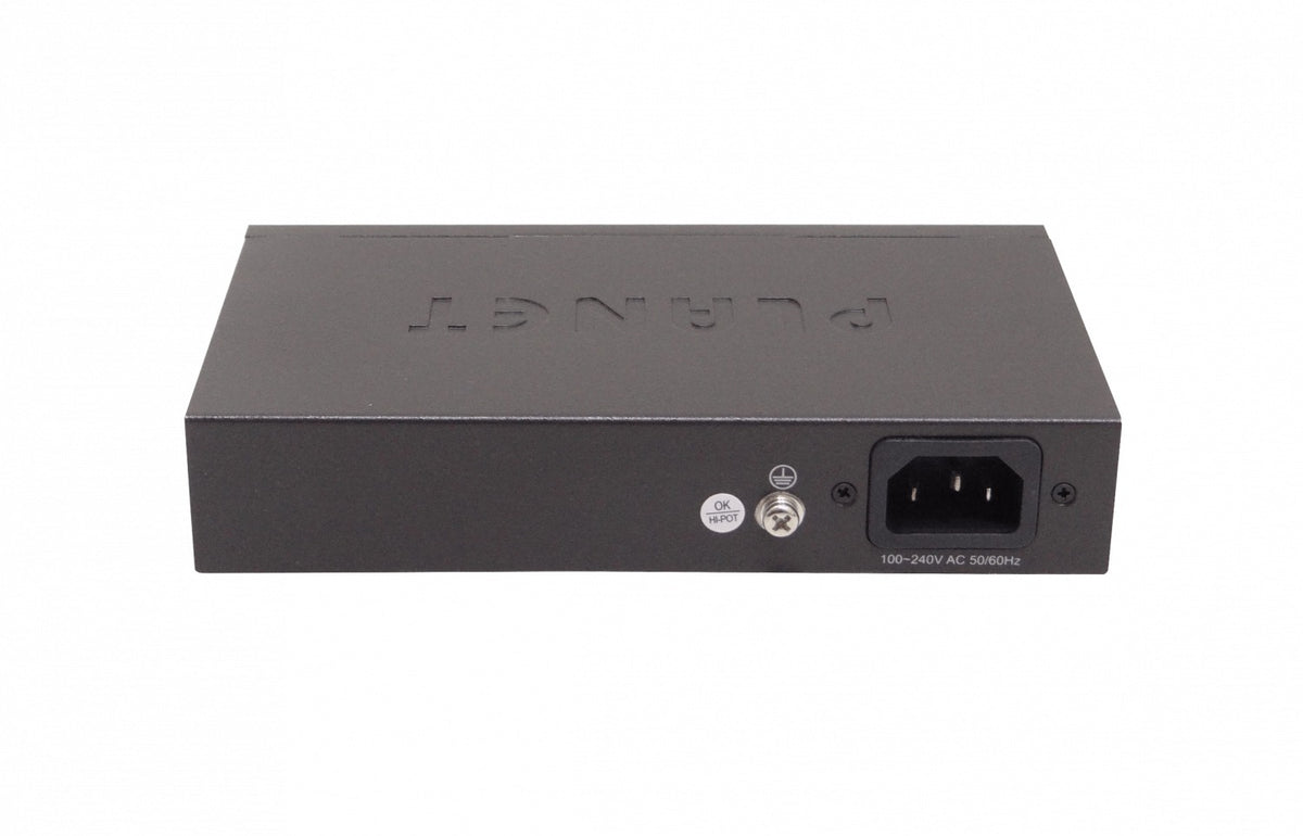 FSD-604HP PLANET Switch no administrable 6 puertos 100Mbps (4 PoE+ af/at) Extensión 250m Presupuesto total 60W No montable en rack