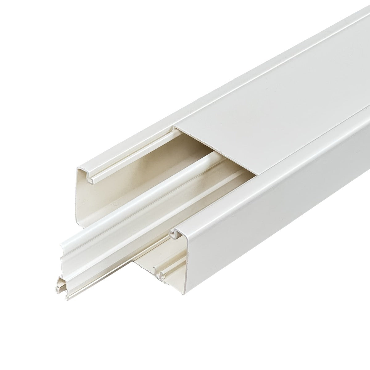 QN1W LINKCHIP Conducto PVC 100x50mm Blanco Divisor y Cubierta 2 metros CC-10050-W.
