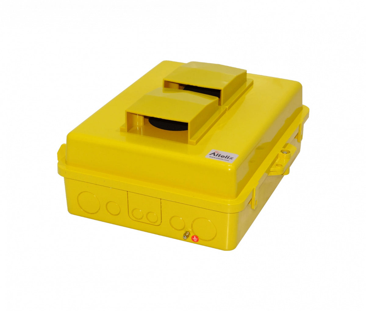 NP141105YV ALTELIX Caja Estanca Amarilla Ventilada 355x280x127mm IP55 NEMA3 PC+ABS