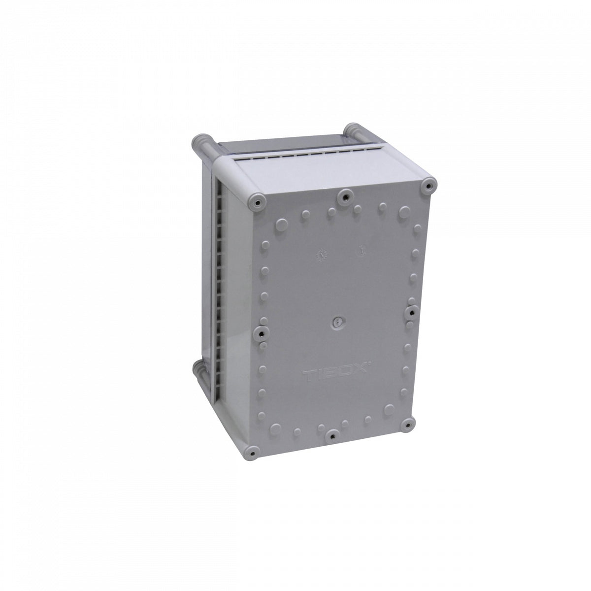 TJ-AT-2819-1 TIBOX 280x190x180mm Caja ABS IP66 Cubierta Transparente con Placa de Aluminio