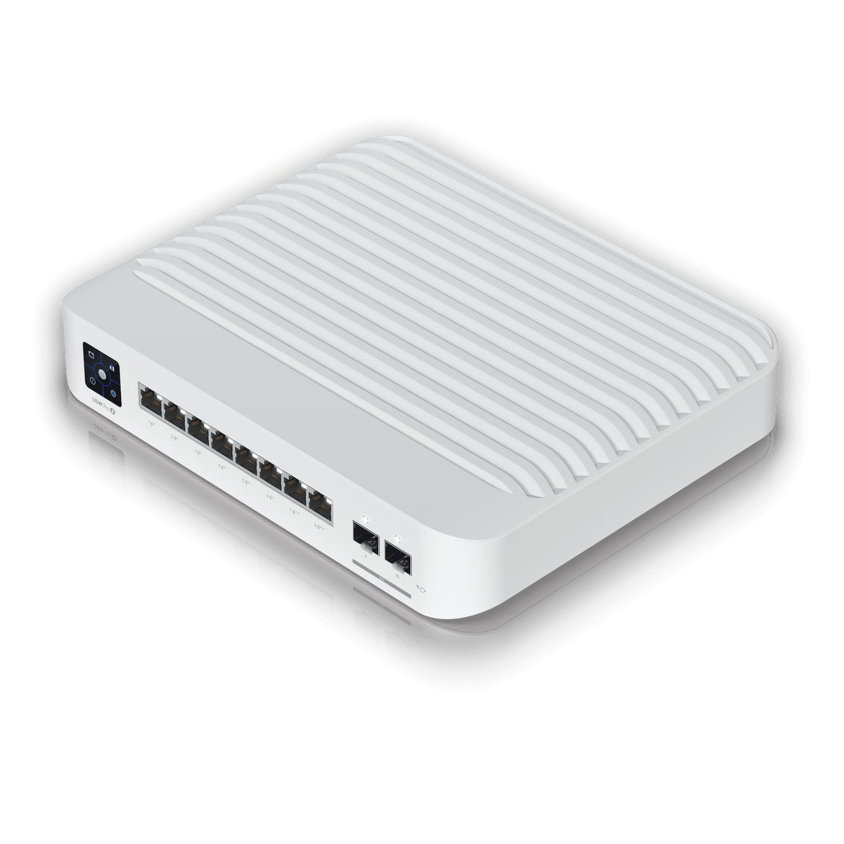 USW-PRO-8-POE. Conmutador UI de 8 puertos 1000PoE con soporte af/at/++, presupuesto total de 120W, 2 puertos SFP+ de 10G, requiere UniFi Switch Admin, modelo USW-PRO-8-POE-EU de UBIQUITI