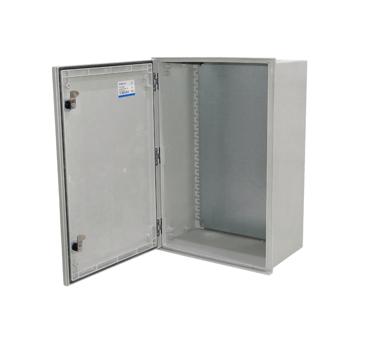 TIP-64 TIBOX Gabinete Estanco Poliéster 600x400x230mm Gris IP65 RoHS con Placa Interior