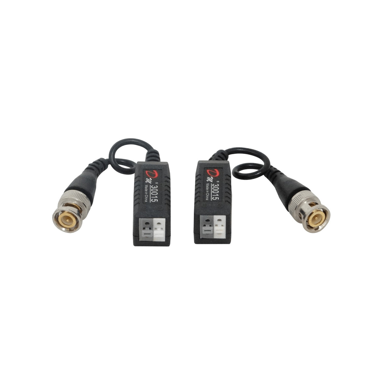 BALUN-PAR Balun Pasivo 1-Par 2-Unidades CCTV-UTP-BNC BNCM BNC-Macho DC-8MHz