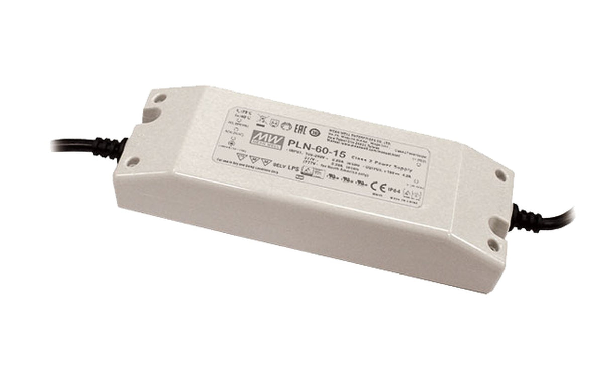 Driver LED plástico voltaje PFC 60W PLN-60 - 15V