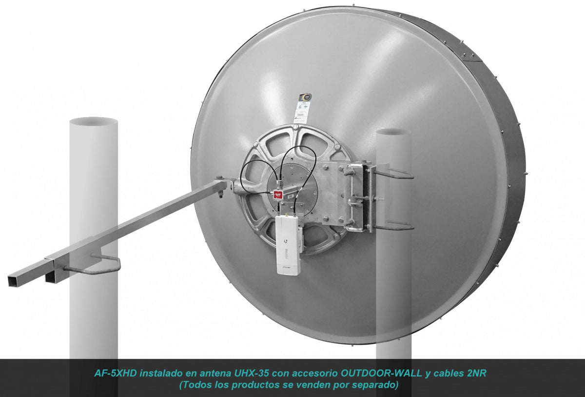 UHX-35 ALGCOM ISO+RAD 5GHz 1,2m 33-36dBi 6GHz 4,9-6,4GHz 2x2 2-N-H Antena
