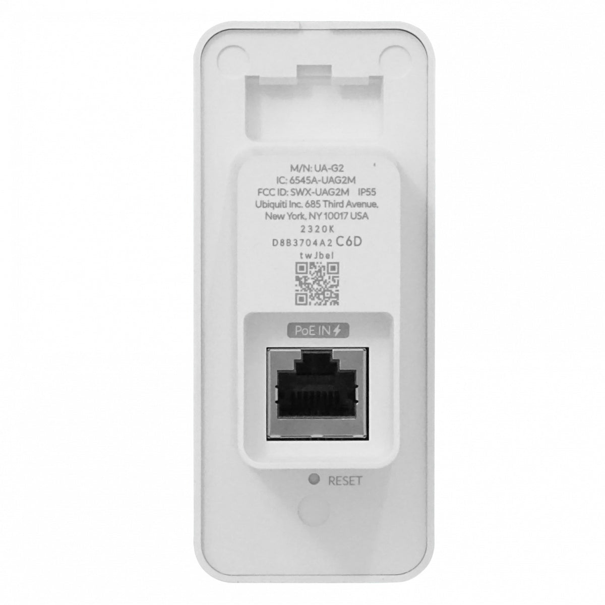 UA-G3-W. UI Blanco Altavoz Lector Bt NFC 1-100 req-PoE IP55 Unifi-Access UA-G2. UBIQUITI