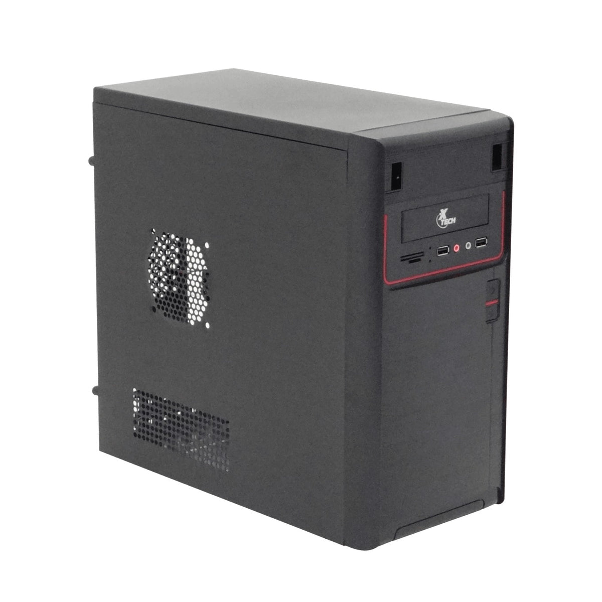 XTQ-100 XTECH Carcasa micro-ATX 600W Color Negro 2-USB-AH 2-3,5mm-H