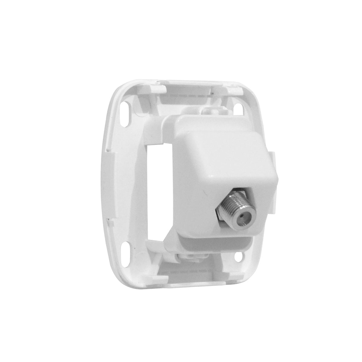 TEKNA-TV KALOP Placa Blanca Toma Catv Aguja Fina F-F Coaxial F-H F-H KS39655