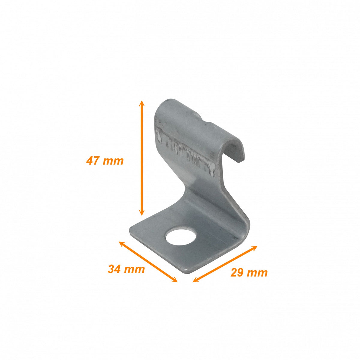 ESCAM-HC Gancho de suspensión lateral unitario LINKCHIP para bandeja portacables tipo canasto de malla con alambre de 3 a 7mm