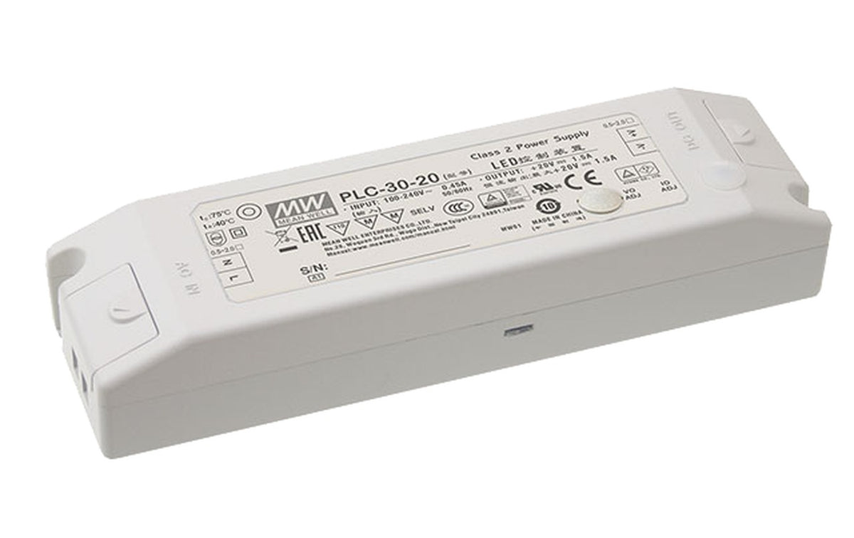 Driver LED plástico voltaje 30W PLC-30 - 36V