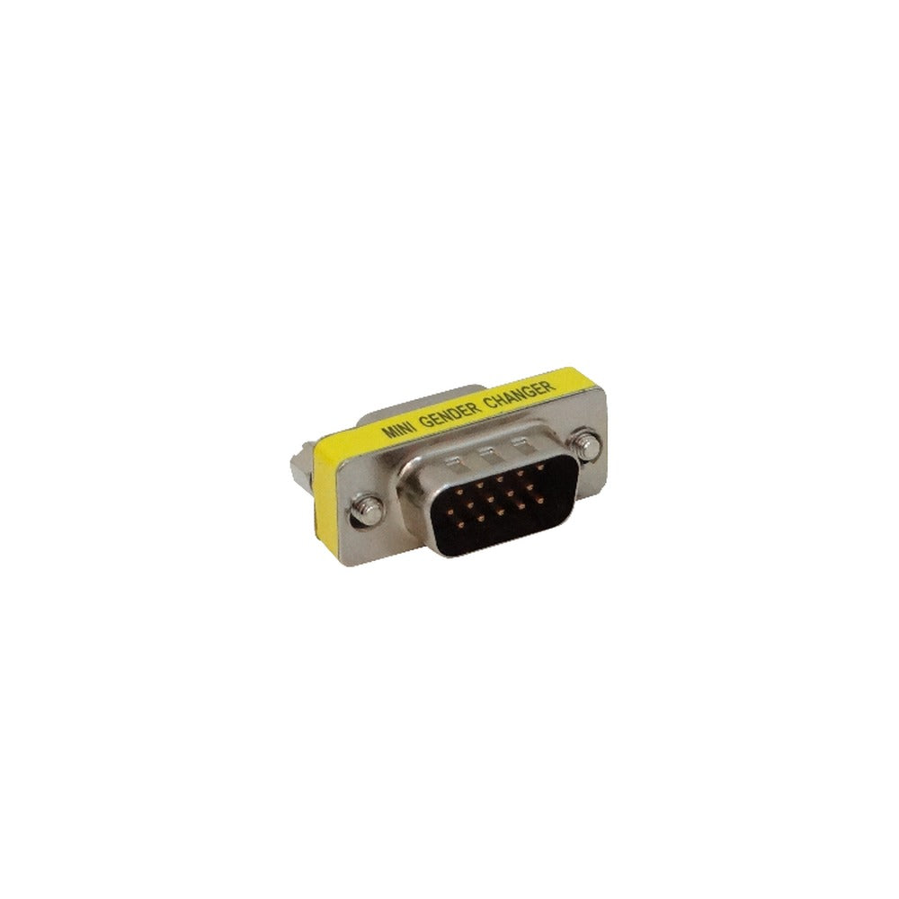 VGA-MH Adaptador VGA Macho-Hembra 2-HD15(DB15-3-Filas) para FP1MV DE-15/MH/HM Acoplador