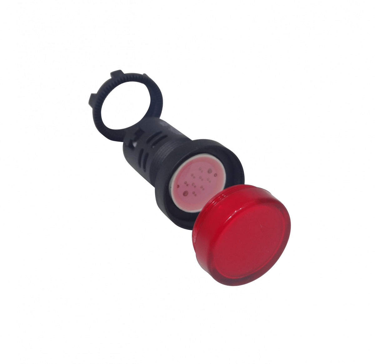 PILOTO-LED-R Rojo Luz Piloto LED 220VAC 20mm-diametro 28mm-cabeza 51mm-altura
