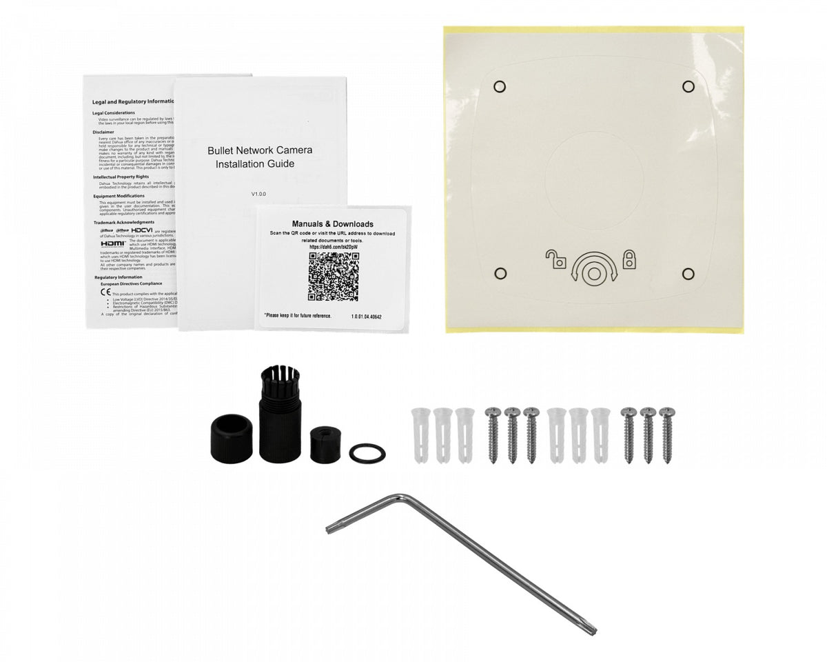 5442 DAHUA Cámara Tipo Bala 4 Megapíxeles Motorizada 2,7-12mm IP67 IK10 PoE Alcance IR 60m Ranura MicroSD HFW5442EP