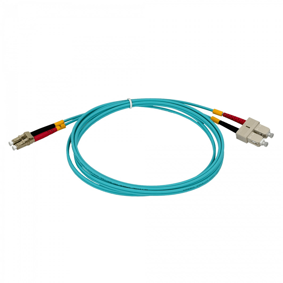 JF3LC2 2 metros Cable de Fibra Óptica LC a SC OM3 Multimodo Dúplex 50/125µm 3.0mm LSZH