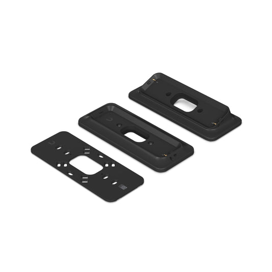 G4-DOORBELL-BOX. Soporte UI negro para instalación plana o en ángulo de 25°, compatible con UVC-G4-Doorbell-Pro, modelo UACC-G4-DOORBELL-PRO-POE-GANG-BOX UBIQUITI