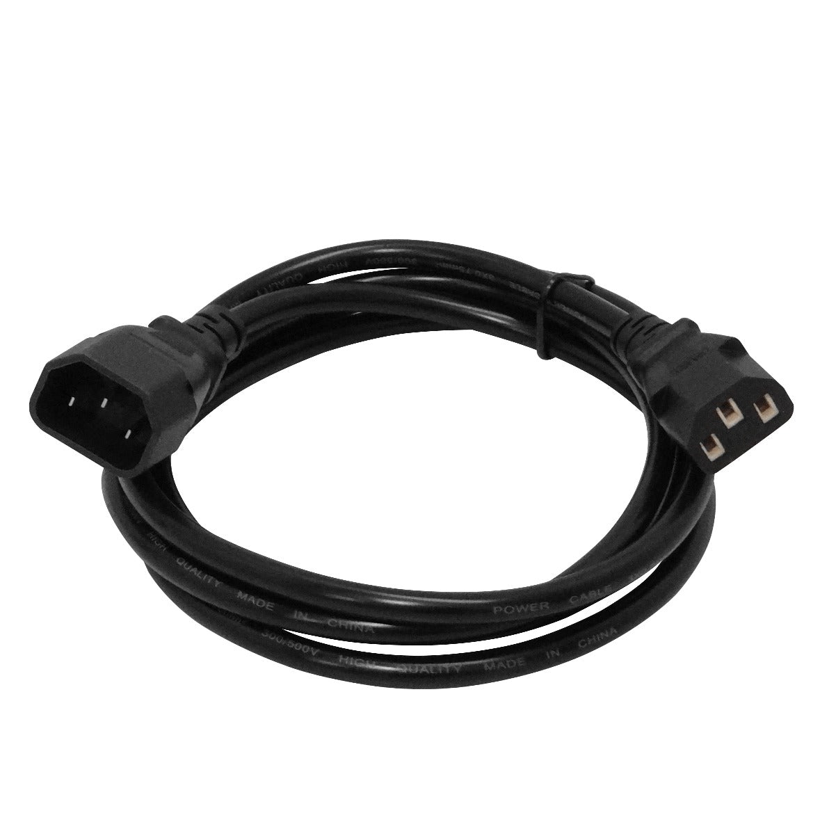 NCMC. Cable de alimentación ULINK 3x0,75mm2 C13-C14 IEC 6A 1,8mt Macho-Hembra de 180cm