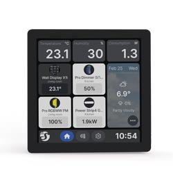 Panel de Control Inteligente Shelly Wall Display X1i Pantalla Táctil 4" Android Wi-Fi 6 y Bluetooth - Plata