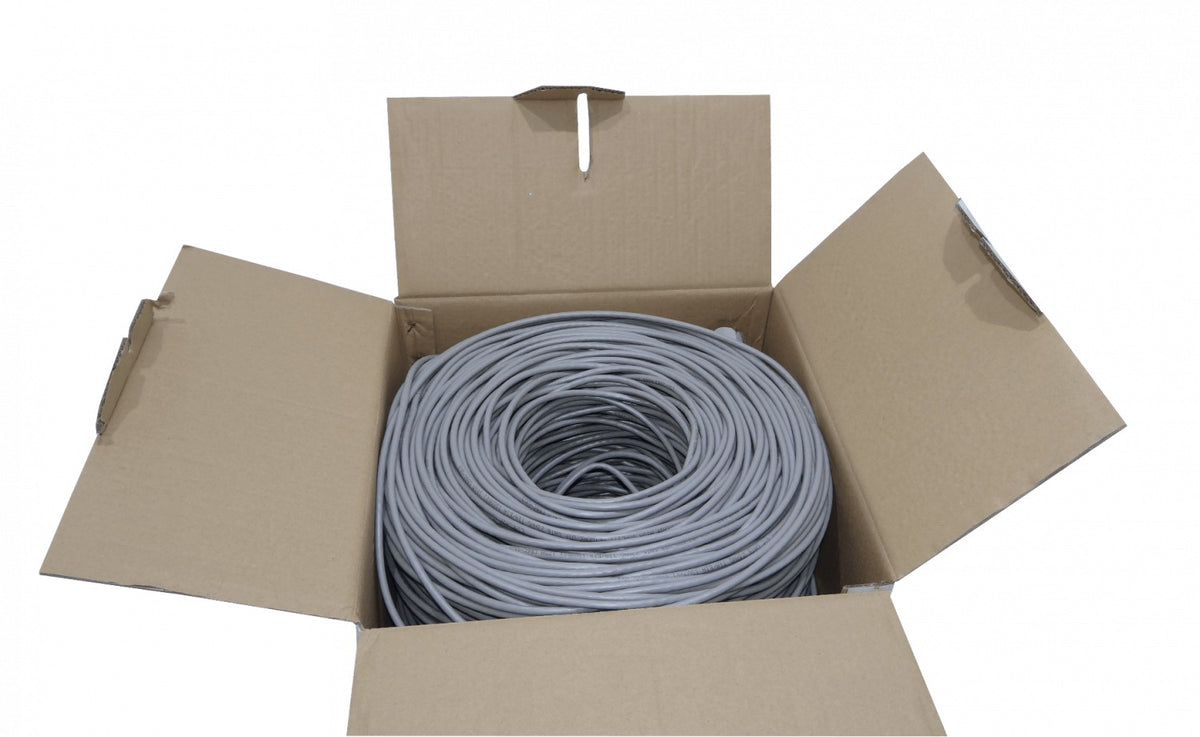CBH-UG3 LINKCHIP Bobina de Cable UTP de 305m Calibre AWG25/0,45mm CCA Sim-Cat5e Color Gris de Aleación Unifi