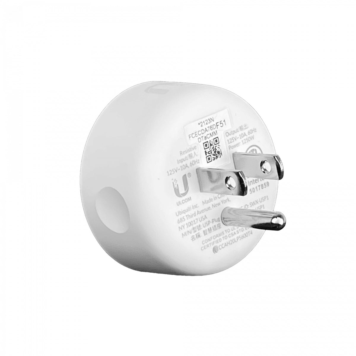 USP-PLUG-110VAC. Enchufe inteligente UniFi SmartPower para corriente alterna de 100-125V, compatible con redes WiFi de 2,4/5GHz, versión americana USP-PLUG-US UBIQUITI
