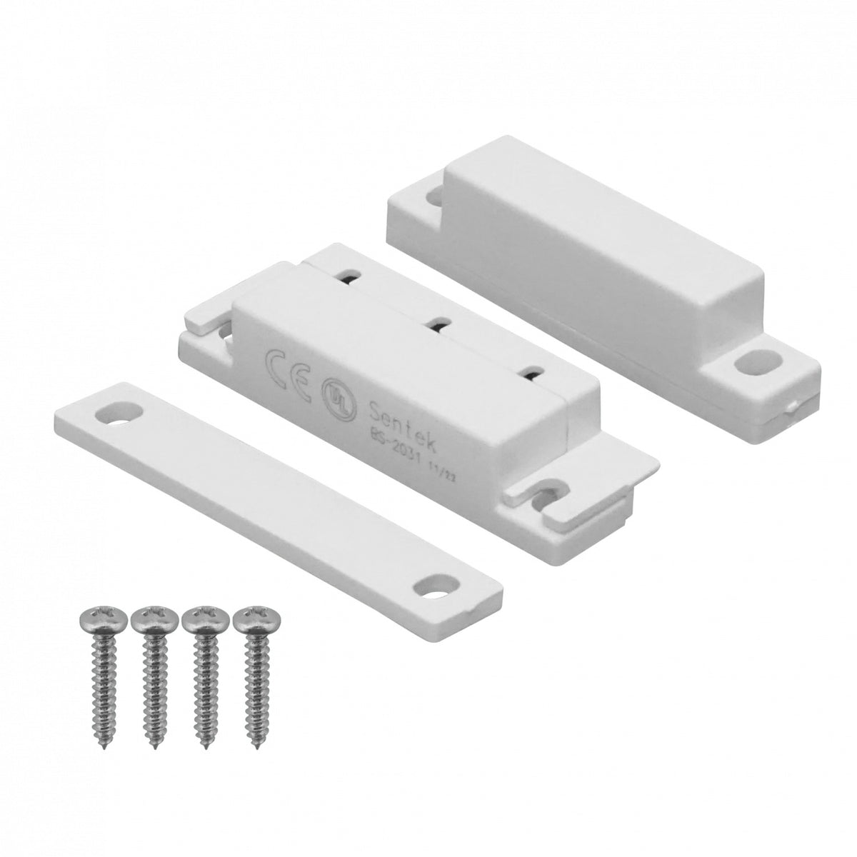 DS-BLANCO1 BESTKEY BLANCO GRANDE Sensor Magnético 2C incluye-4-Tornillos NO-INCLUYE-CABLE