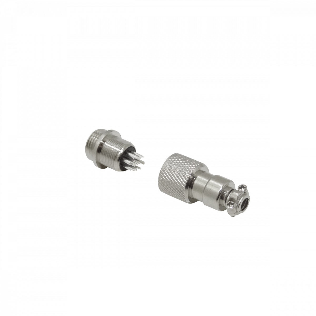 GX12MV-7 7-pin Macho Volante Conector Metalico GX12 Soldable Aviacion