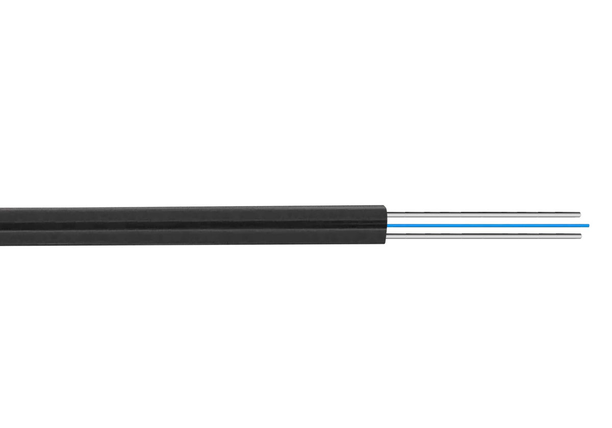 CFSP1N 1-Fibra-G652 Negra 500m DropCable Exterior FTTH SM LSZH 3x2mm