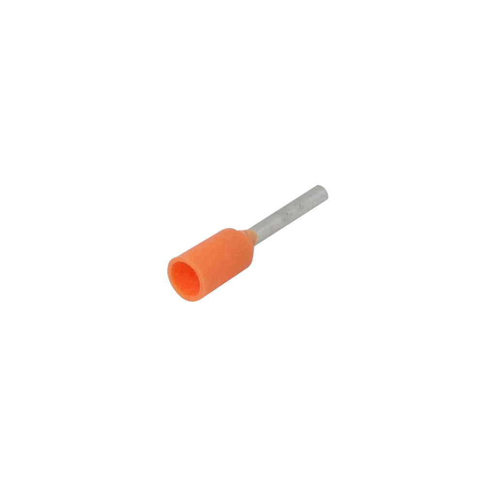 E0508-B Naranja 0,5mm2 8/14mm 100 piezas AWG22 Terminales de férula aislados para crimpar