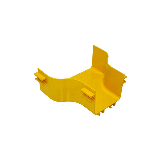 CCA-240-U1 Reductor Amarillo de 240x100 a 120x100mm Material PC+ABS Libre de Halógenos LSZH Conector Macho