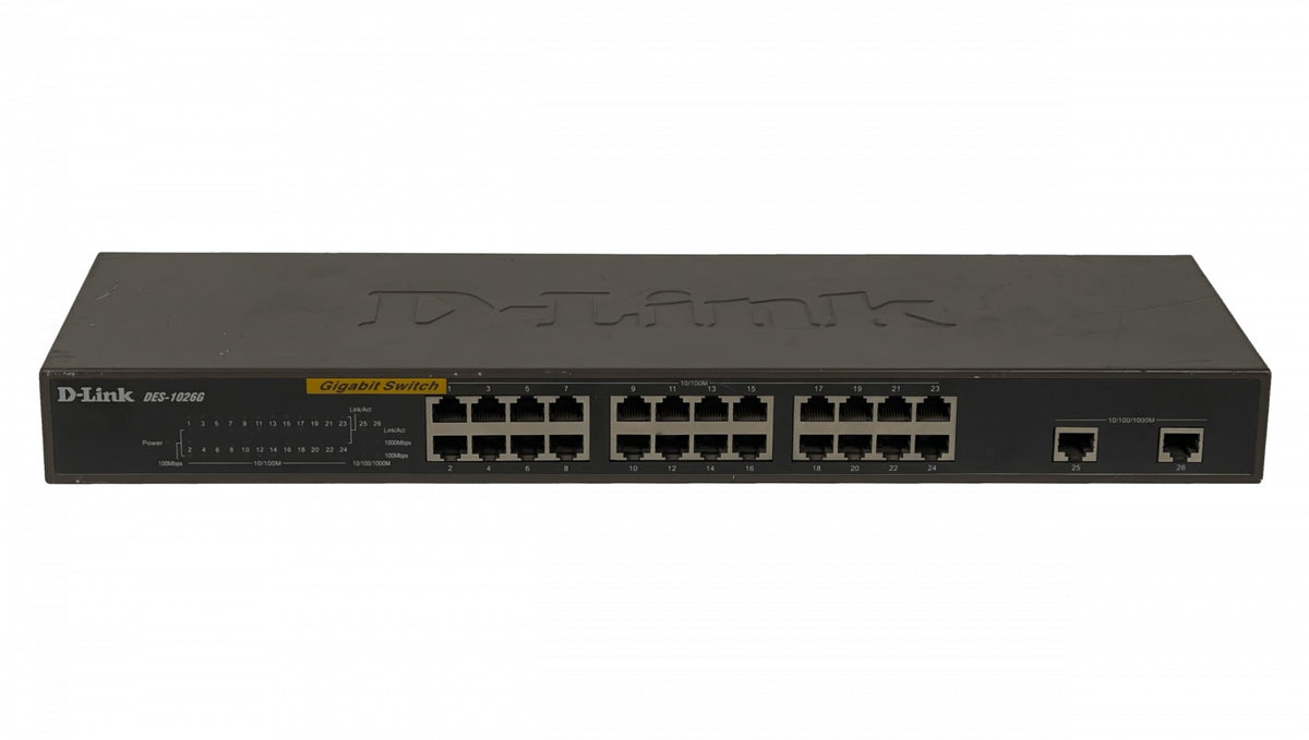 DES-1026G USADO D-LINK Switch no-Administrable Rack 24-100 2-1000 220V-directo