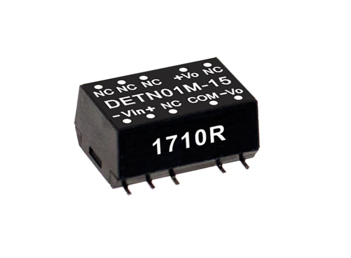 Conversor DC-DC SMD no regulado 1W DETN01 - 21.6 a 26.4VDC - ±12V