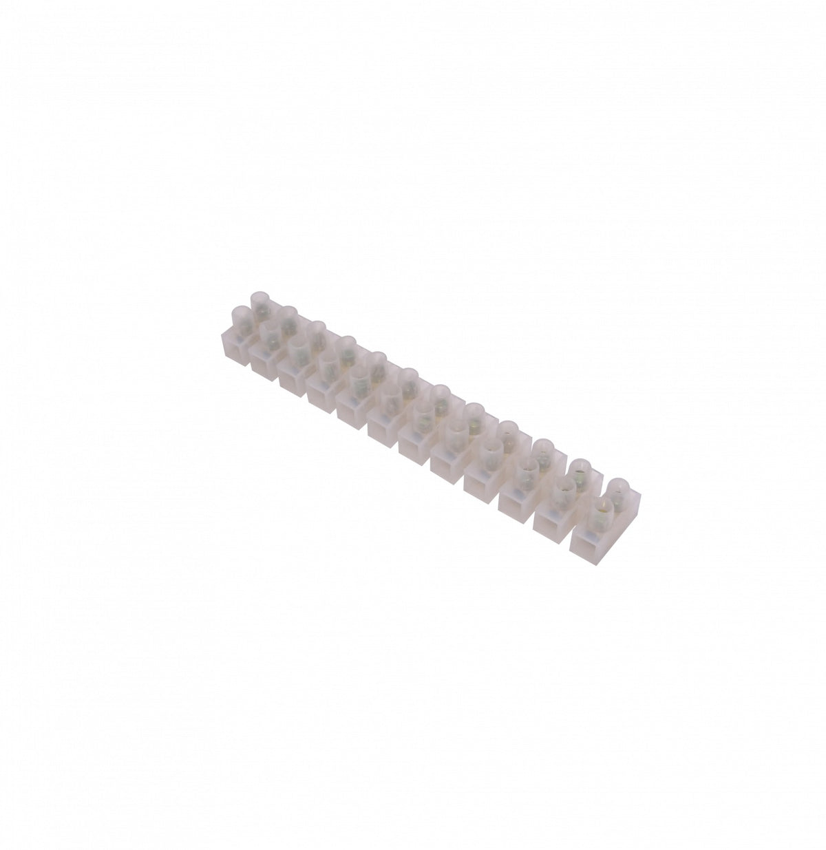 REGLETA-3A 3-Ampere 0,75mm2 12-Pares Regleta-Tornillos 380V 3A-Max 90x10x11mm