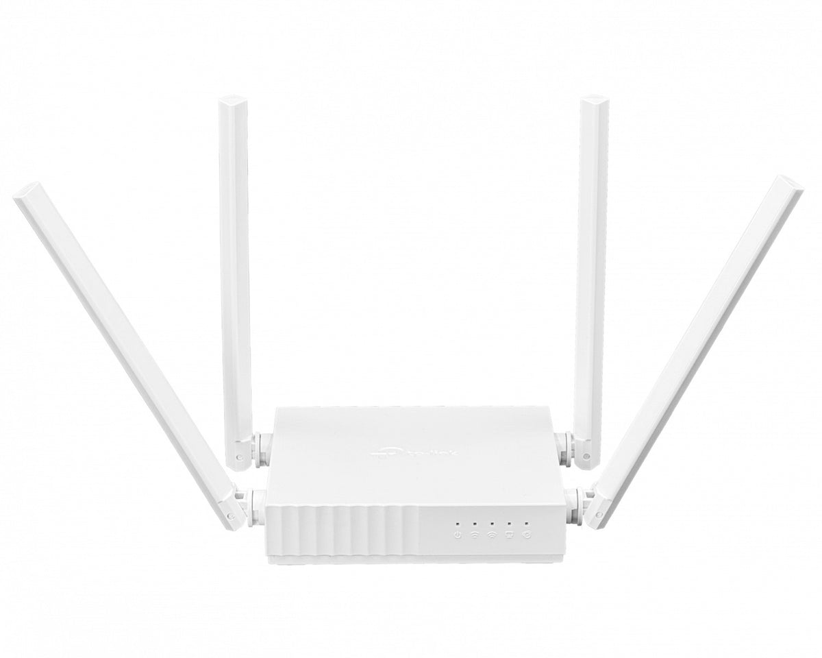 C24 TP-LINK 4 puertos 100 WAN 5GHz-433mbps 2,4GHz-300mbps 4 antenas fijas Router AC750