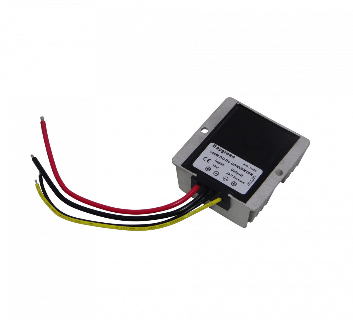 DCDC12-48V Transformador Elevador Step Up Boost IP68 Entrada 11-16VDC (Nominal 12V) Salida 48VDC 3A 144W