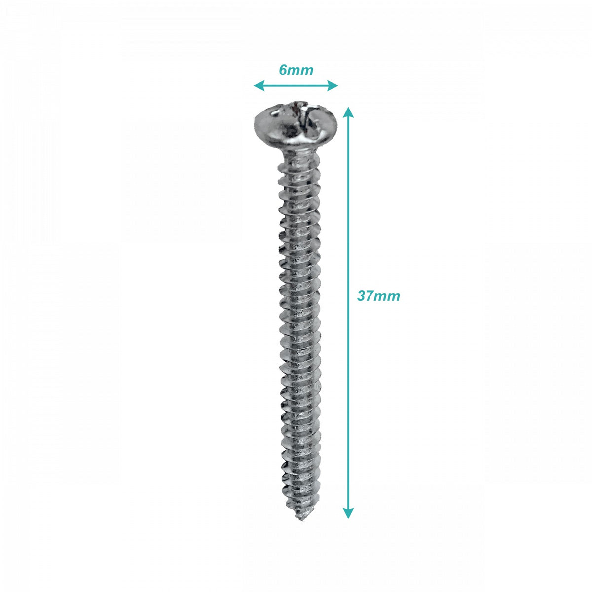 YUR6-12 100-Piezas Tornillo Cabeza Plana 6 X 1.1/2-pulgadas Cincado 617348001