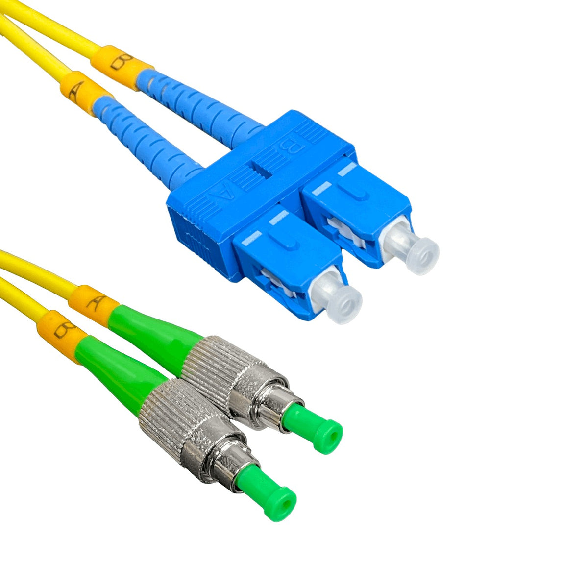 JFSCH1 1mt SC/UPC-FC/APC Monomodo SM Dúplex Cable Puente Fibra 9/125um 3mm