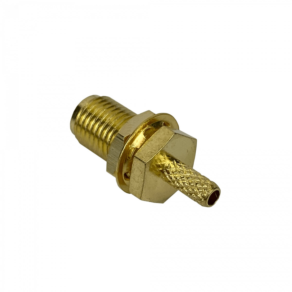 SH1C Conector coaxial crimpeable SMA hembra para cable RG316 y RG174, modelo CA100