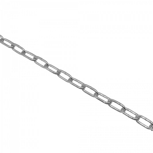 CADE-3 Cadena 3mm por metro Eslabon-26x12mm Cromada