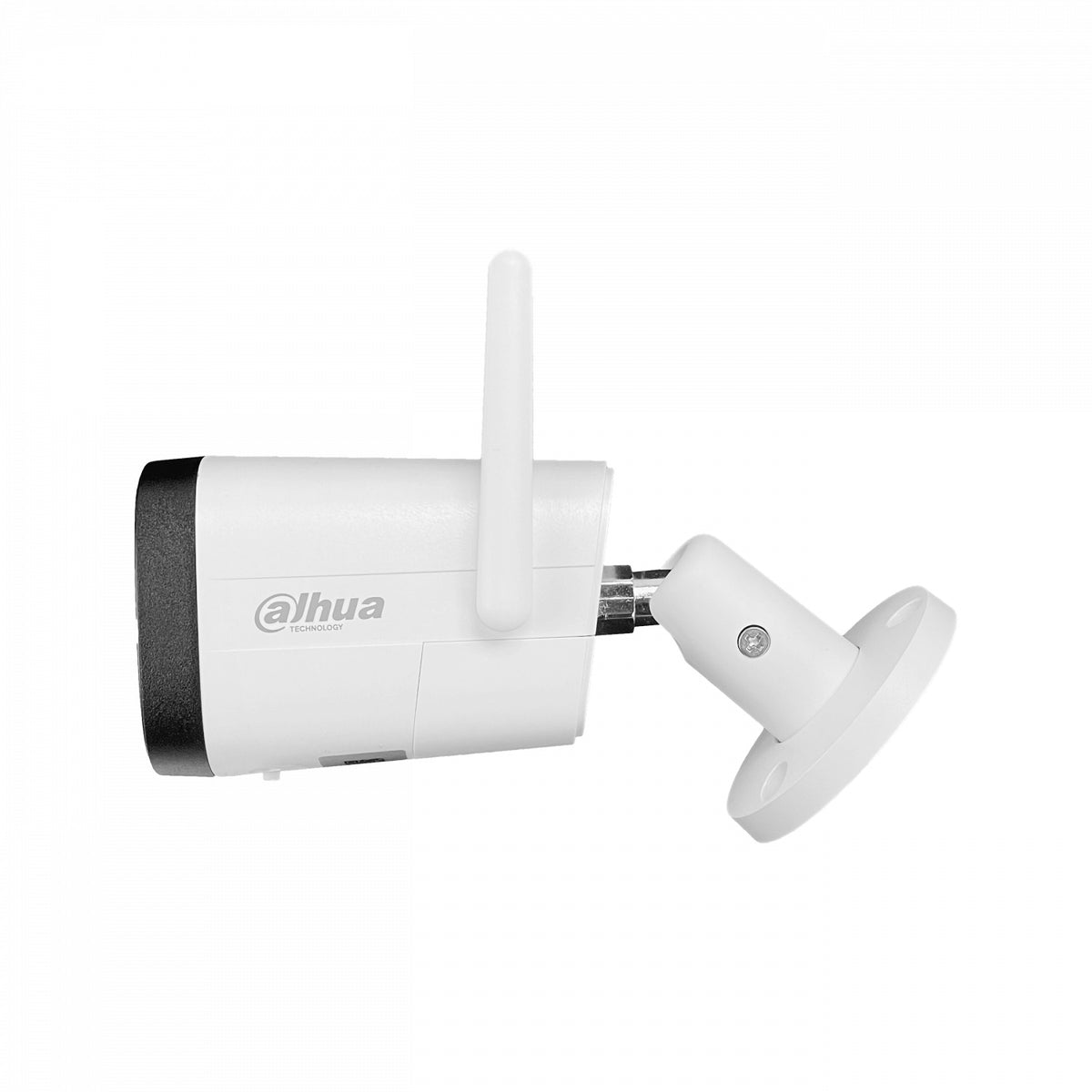 HFW1430. Cámara DAHUA tipo Bala 4 Megapíxeles 2,8mm Inalámbrica 2,4GHz Ranura MicroSD Protección IP67 Alcance 1-100 30 metros Incluye fuente 12Vcc