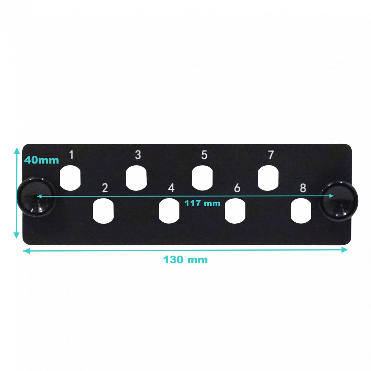 TF-3P 8-ST 8-FC Panel de 130mm para 1U-3P necesita-Adaptadores