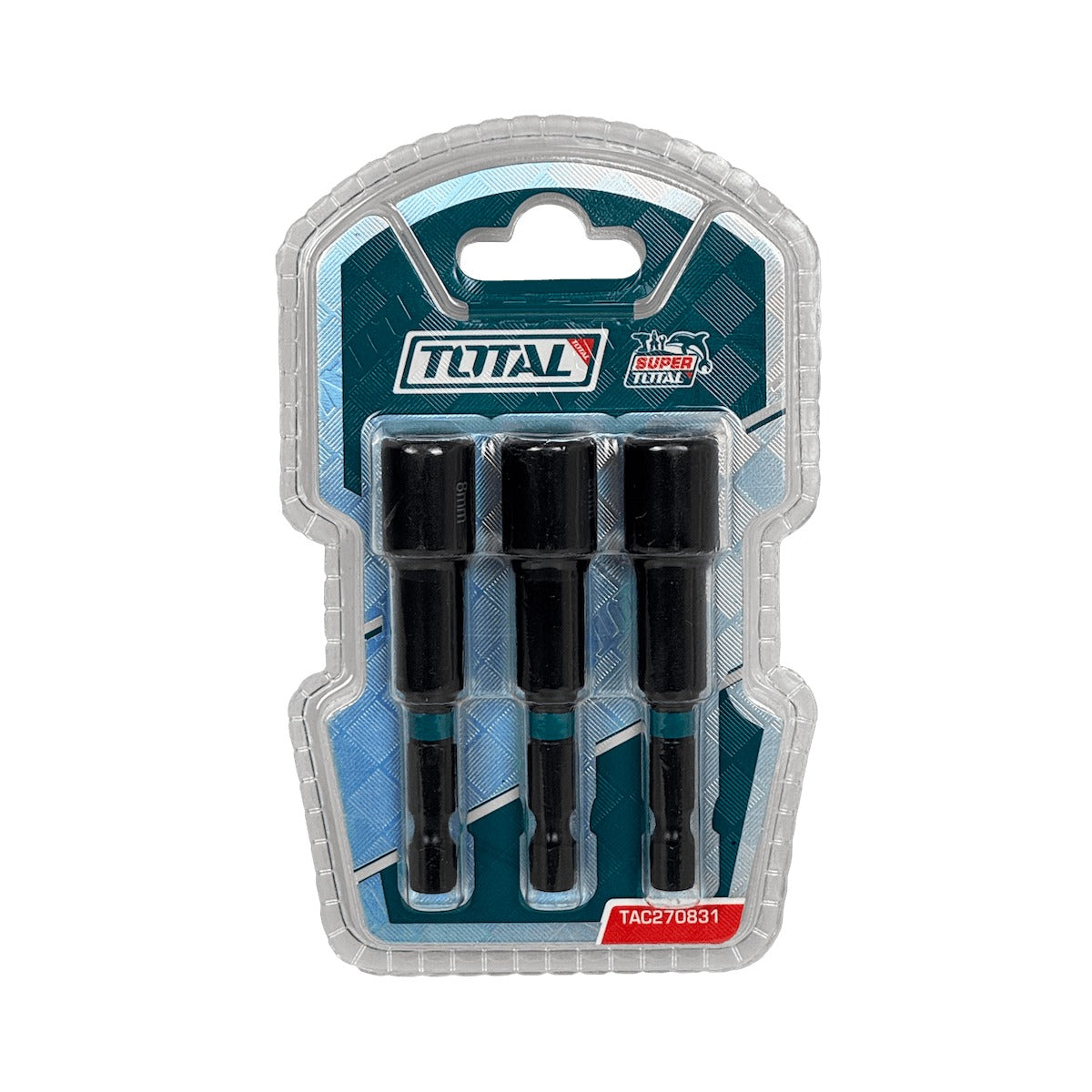 SET-PH TOTAL Juego 3 Puntas Hexagonales 8mm 1/4 Longitud-65mm TAC270831