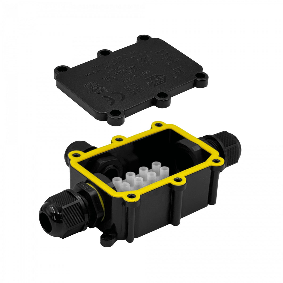 REG368 DEENLAI Caja Empalme 1a2 1xPG9 2xPG18.5 IP68 Exterior Regleta-4 FSH713
