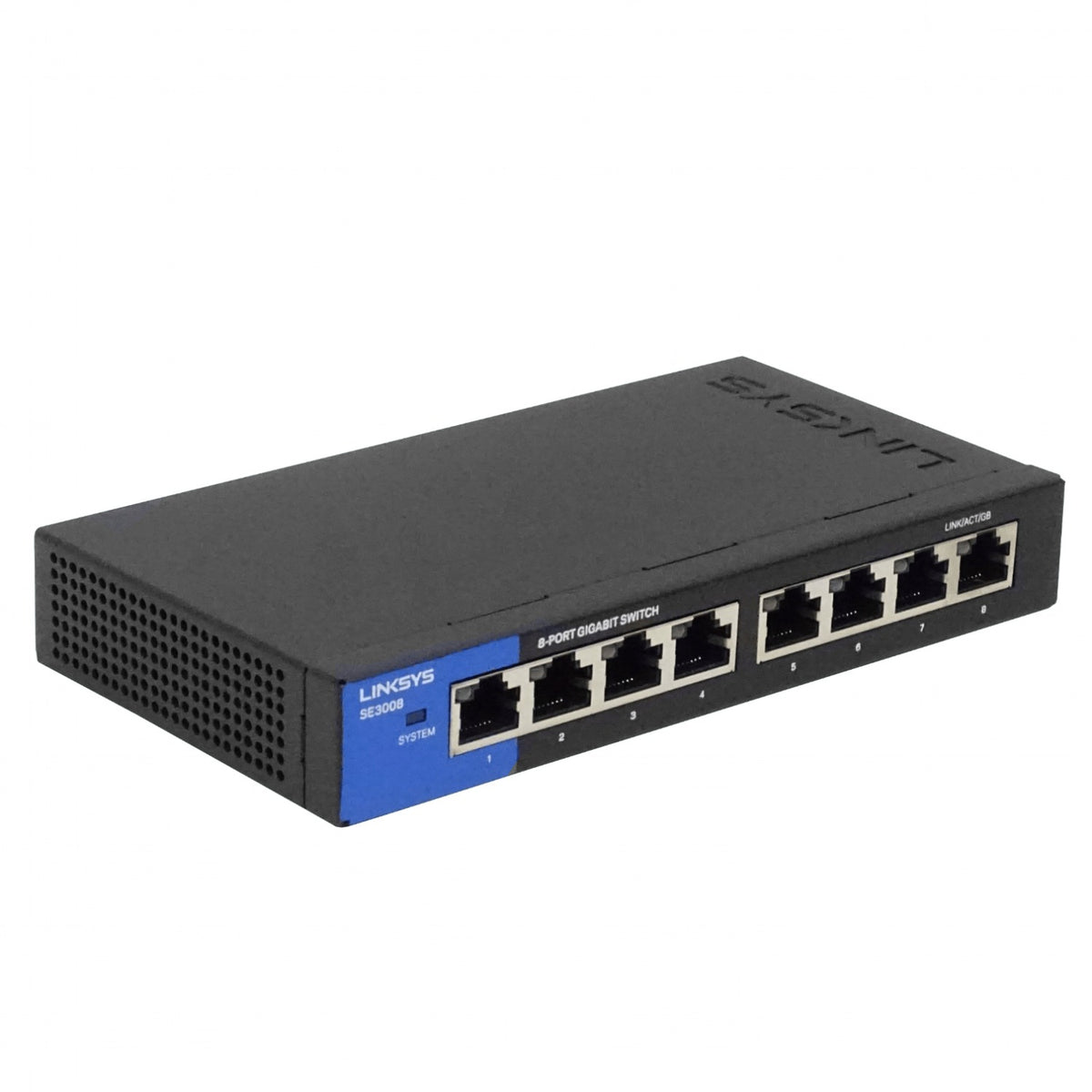 SE3008 LINKSYS Switch de Escritorio 8 Puertos 10/100/1000 Gigabit No Administrable No Rack 169x90x27mm